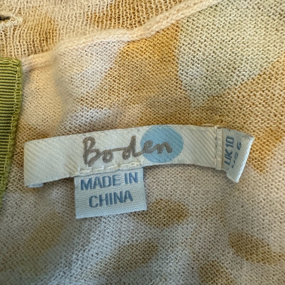 Boden Button Back Wool Cotton Patterned Sweater M… - image 7